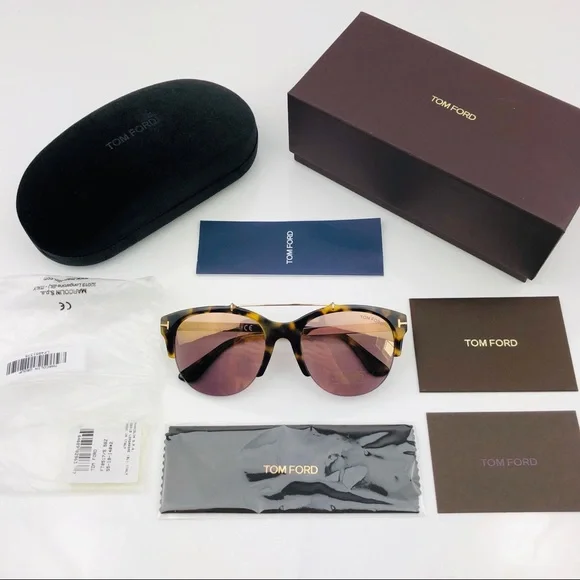 New TOM FORD Adrenne Rounded Sunglasses - Picture 2 of 16